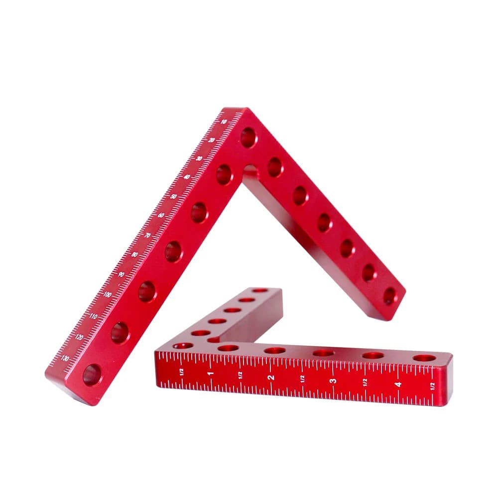 2-pack 90 asteen L-muotoinen puusepän asemointityökalu