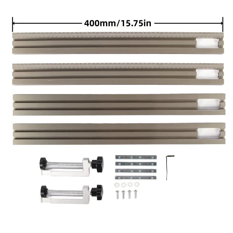 400 mm alumiininen reunakoneen ohjainkisko