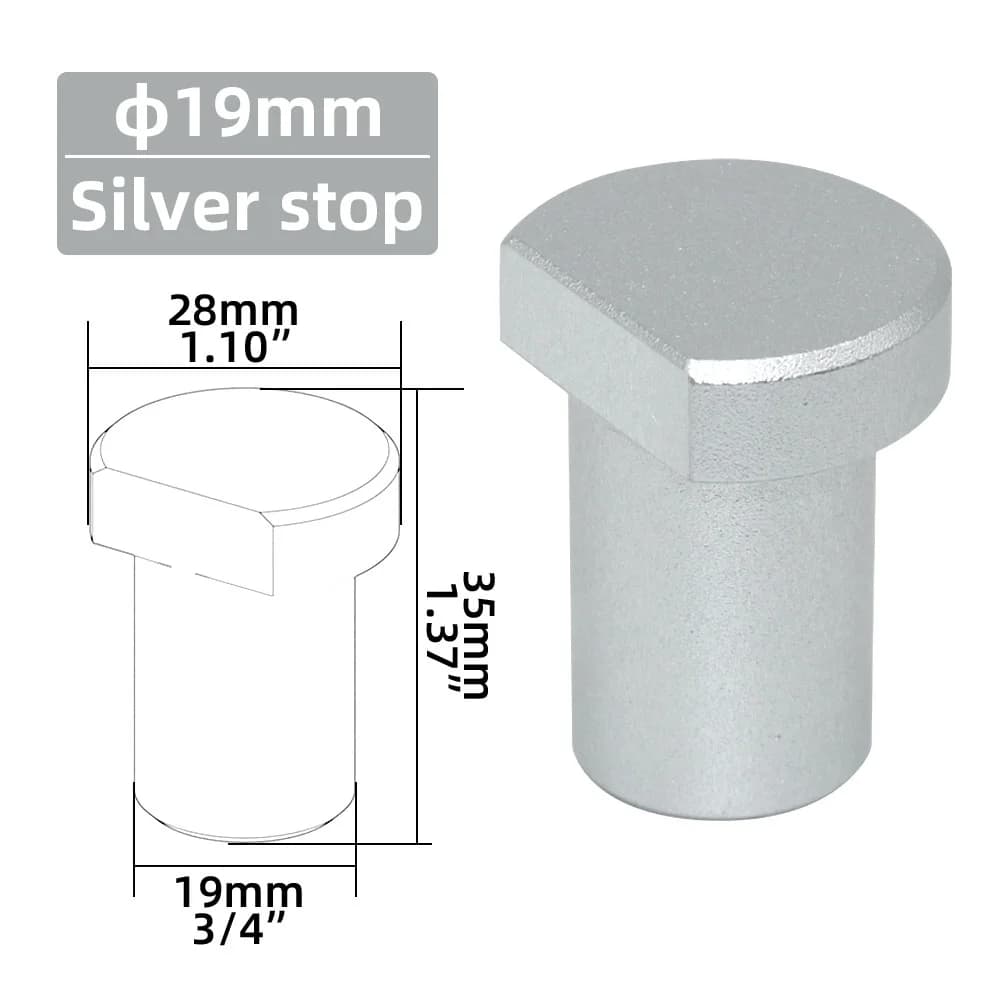 Alumiiniset pöytätyökalupysäköimet 19/20 mm kohtareikiin