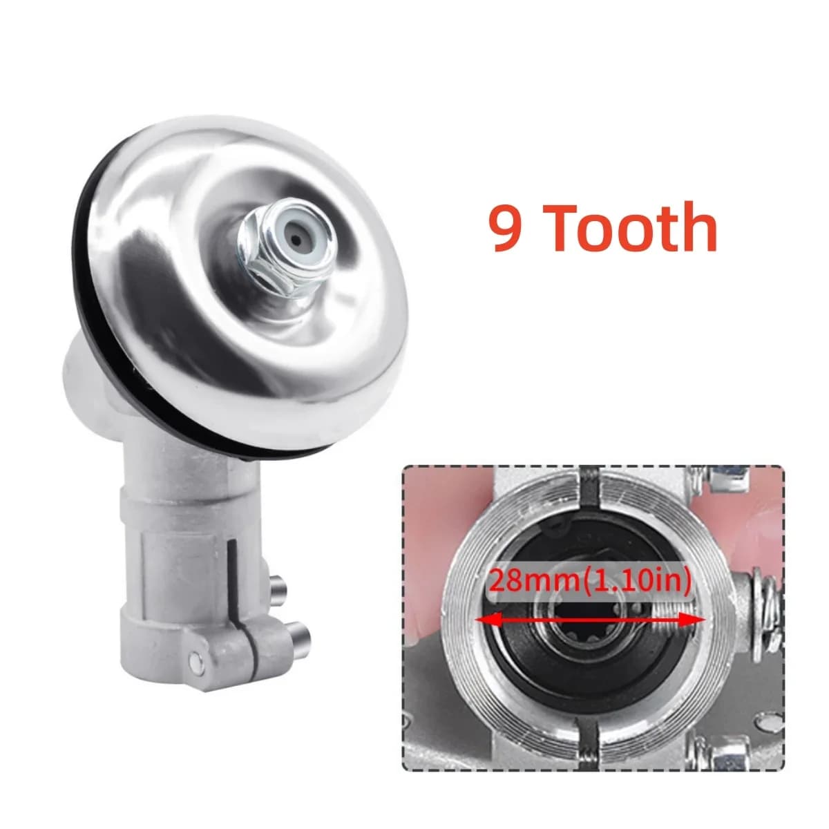 26 mm/28 mm ruohotrimmerin vaihdekotelon vaihtopää